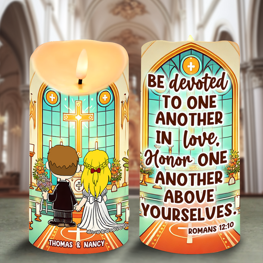 Personalized Gifts For Couple Led Candle Wedding In Church