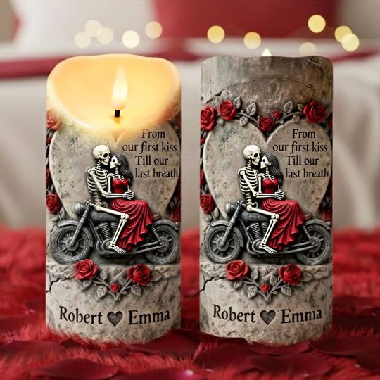 Couple Till Our Last Breath LED Candle - Personalized Gifts For Couple