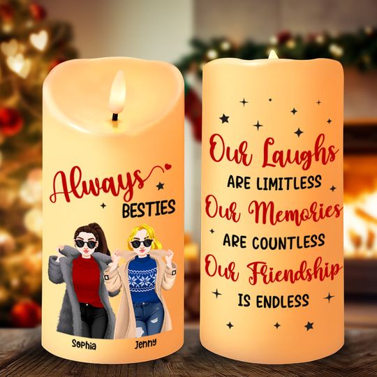 Personalized Gifts For Friends LED Candle, Cool Girl