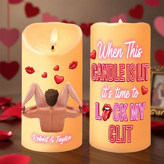 Discover Naughty Couple LED Candle - Personalized Gifts For Couple