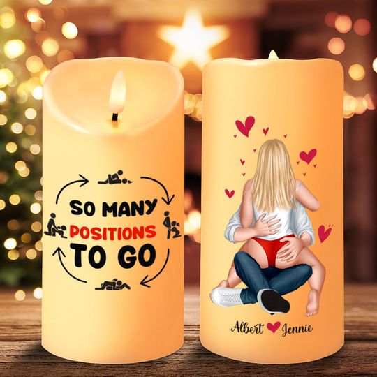 Discover Personalized Gifts For Couples, Naughty Couple LED Candle