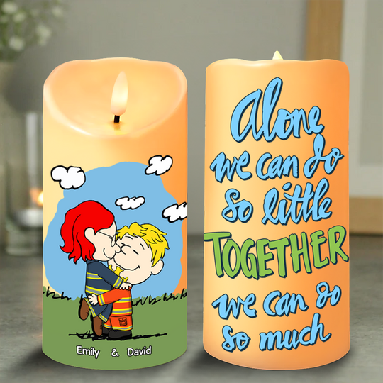 Personalized Gifts For Couple Led Candle, Together We Can Do So Much