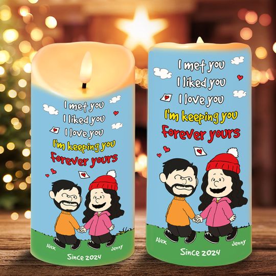 Discover Personalized Gifts For Couple LED Candle