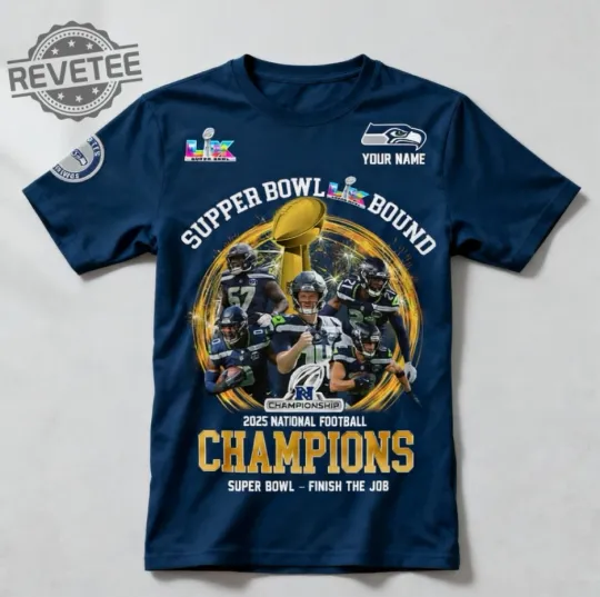 Discover Seattle Seahawks 2025 Championship Finish The Job T-Shirt