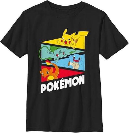 Pika Bulbasaur Squirtle Eeveelution Vintage T-Shirt for PKM Fans