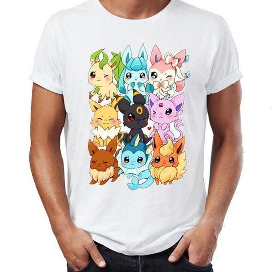 Eeveelution T-Shirt Espeon Jolteon Leafeon Flareon Sylveon Umbreon Eevee Vintage Tee