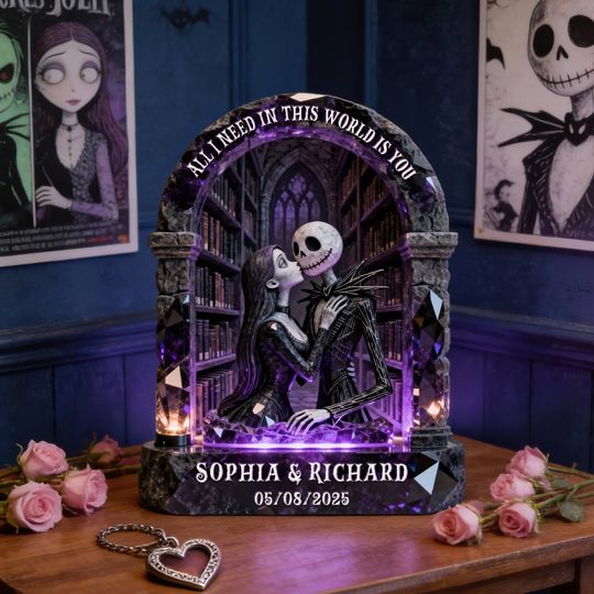 Discover Gothic Couple Acrylic Plaque - Personalized Gifts For Couple