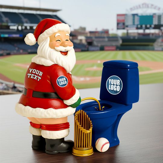 Discover Santa’s Funny Rivalry Christmas Acrylic Plaque - Personalized Gifts For Fans