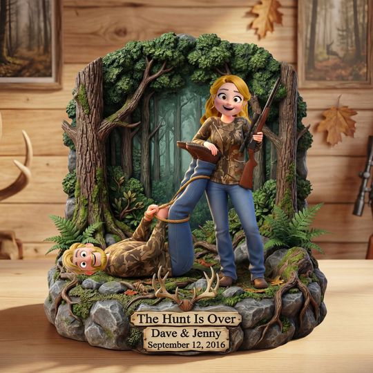 Discover Hunting Couple Acrylic Plaque - Personalized Gifts For Couple Plaque