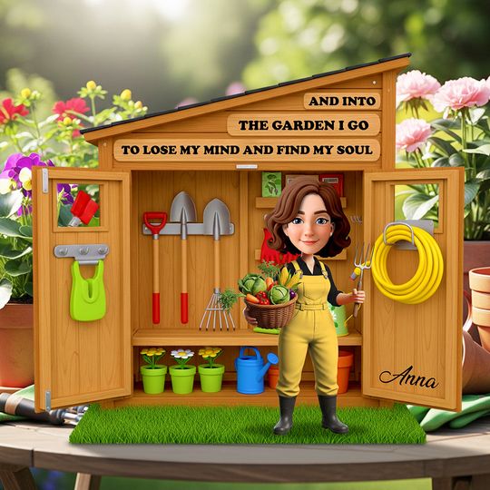 Discover Garden Girl Acrylic Plaque Personalized Gifts For Farmers