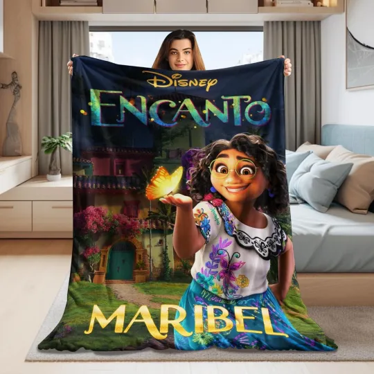 Personalized Name Encanto Blanket, Encanto Movie Blanket, Gift Ideas, Halloween