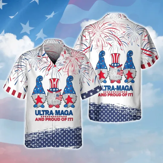 Discover Gnomes Aloha Hawaiian Shirts For Summer Proud Of American Independence Day Hawai