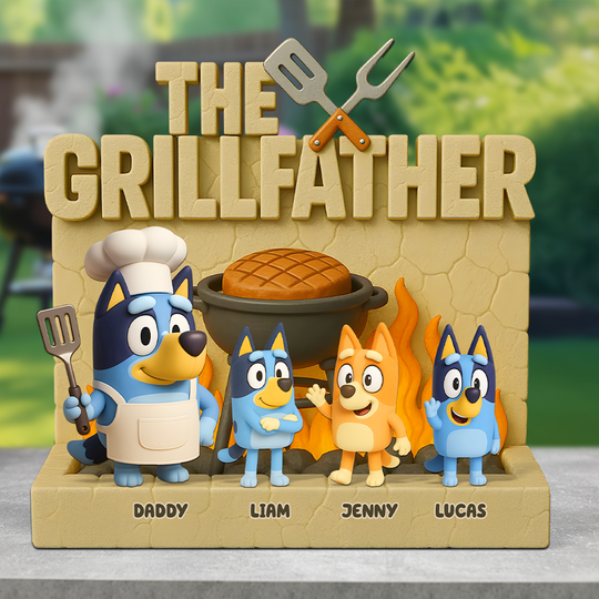 Discover Grillfather Plaque - Personalized Gifts For Dad