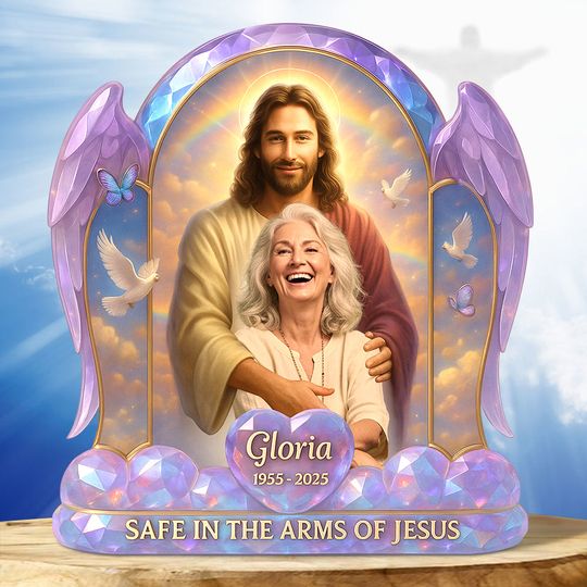 Discover Heaven Memorial Acrylic Plaque Custom Photo Gifts For Heaven