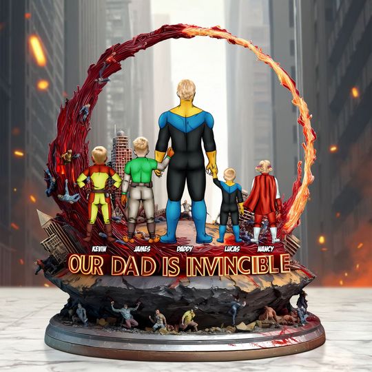 Discover Super Dad Plaque - Personalized Gifts For Dad