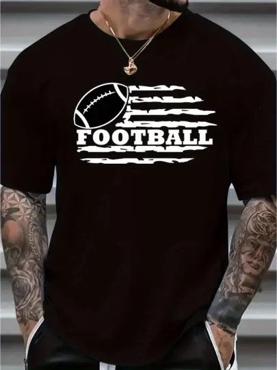 Discover Men's Casual T-Shirt - Solid Color, Round Neck,Loose Fit Perfect for All Seasons