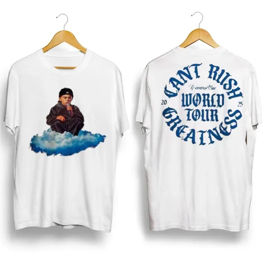 Discover Central Cee Can’t Rush Greatness 2025 Tour Double Sided T-Shirt
