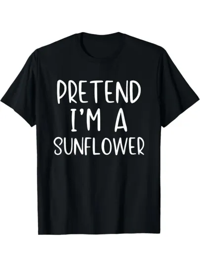 Discover "Pretend I'm a Sunflower" Graphic T-Shirt Print Short Sleeve Casual Tee