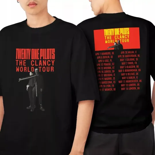 Discover The Clancy World Tour 2025 Double Sided T-Shirt
