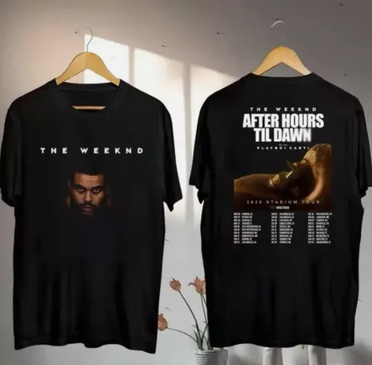 Discover Weeknds After Hours Til Dawn Tour T-Shirt 2025 Concert Tee