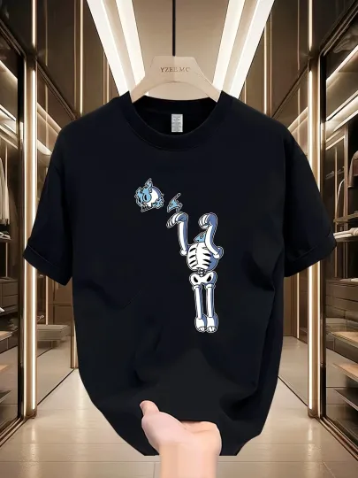 Discover Men'S Summer Short-Sleeve T-Shirt with Trendy Prints