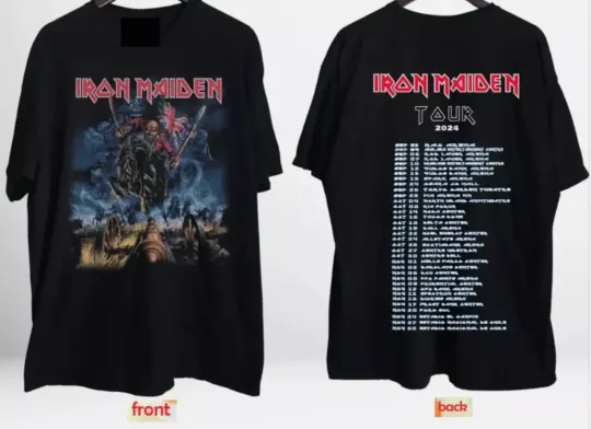 Discover 2024 Tour T-Shirt Maiden Iron Past