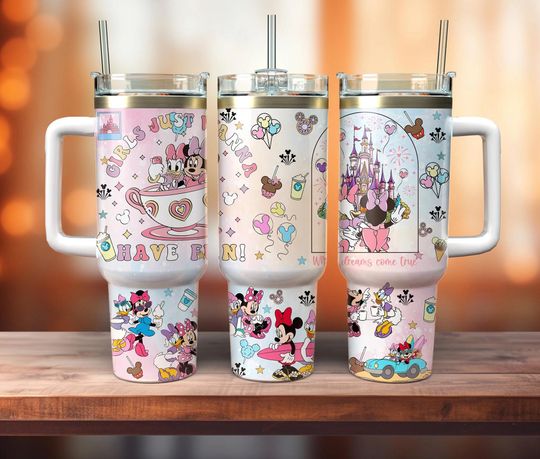 Discover Cartoon Characters 40oz Tumbler Wrap, Cartoon Mouse 2 pieces 40oz Wrap, Cartoon Movies 40oz Tumbler