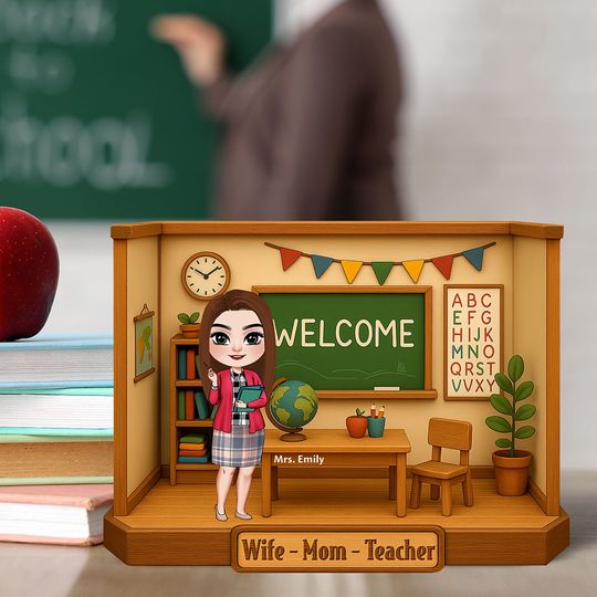 Discover Teacher Mom Plaque - Personalized Gifts For Mom