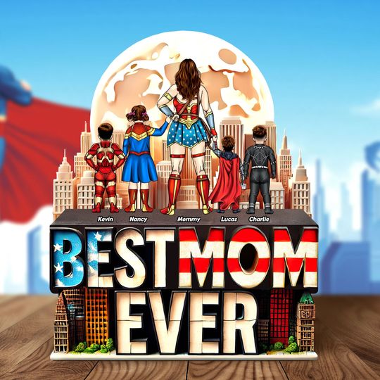Discover Super Mom Plaque - Personalized Gifts For Mom