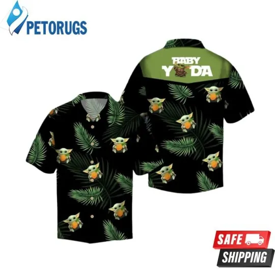 Discover Baby Yoda Hug Pineapple Hawaiian Shirt