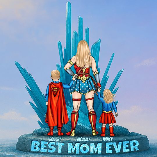 Discover Power Mom Plaque – Personalized Christmas Gifts For Mom