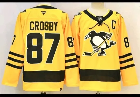 Discover Sidney Crosby Pittsburgh Penguins Captain Patch Home Jersey