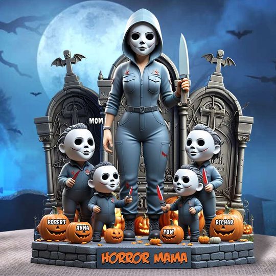 Discover Personalized Gifts For Mom Acrylic Plaque, Horror Mom Slay