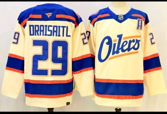 Discover Leon Draisaitl #29 Edmonton Oilers cream Breakaway Jersey