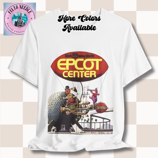 Discover Retro Epcot Tee, Vintage Disney Shirt, 80s Theme T-Shirt, Figment Dream Mobile Top, Unisex Graphic Tee, Gift for Disney Fans