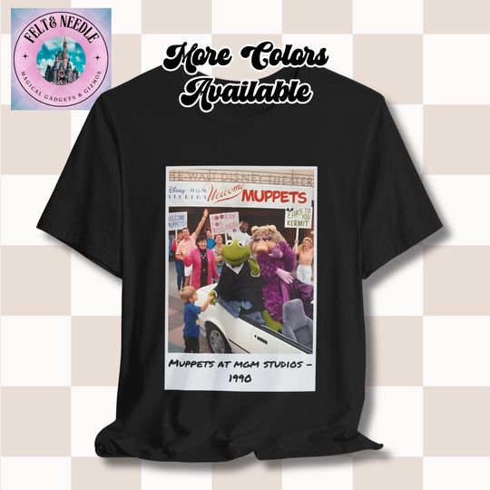 Discover Vintage Polaroid Photo Muppets Welcome Celebration Tee, Unisex T-Shirt, Disney MGMStudios Shirt, Retro Film Camera Picture Top, 90sTheme