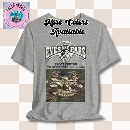 Discover Vintage Disney Epcot Center Tee, Mickey Mouse Eyes and Ears Magazine, 1970s 1980s Shirt, Unisex T-Shirt, Retro Disney Top, Gift for Disney