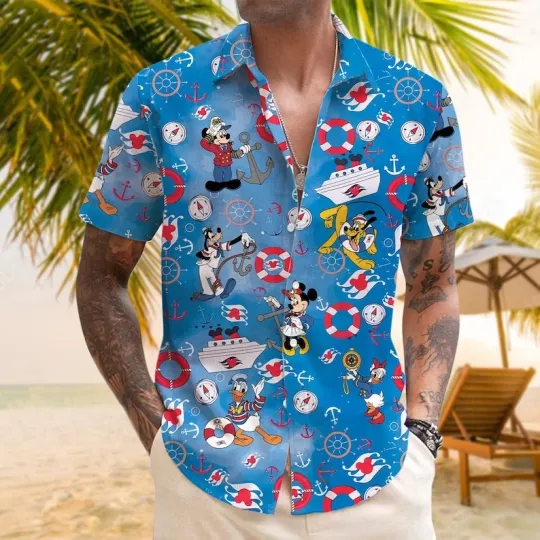 Discover Mickey Mouse And Friends Cruise Trip Summer Vibes Mickey & Co. Hawaiian Shirt