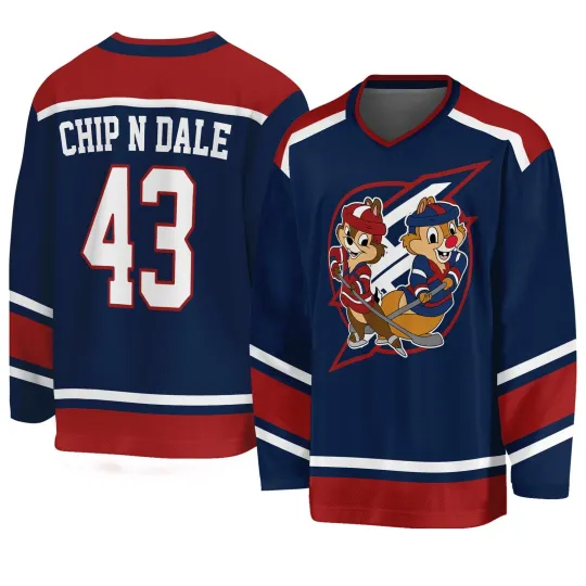 Discover Personalized Chip N Dale Playing Ice Hockey Jersey for Men