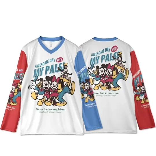 Discover Funny Mickey Mouse and Friends Hockey Jersey