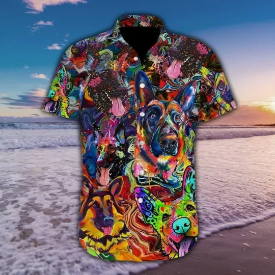 Discover Amazing German Shepherd Dog Hawaiian Shirt For Men amp Women Adult Hw3498