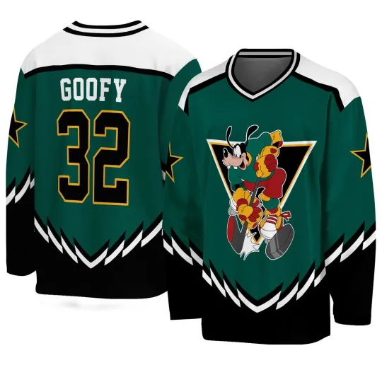 Discover Personalized Goofy Hockey Jersey Mickey & Friends Men's Sport Team Jersey