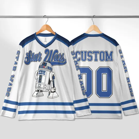 Discover Personalized Star Wars R2-D2 Galaxy's Edge Men's Hockey Jersey
