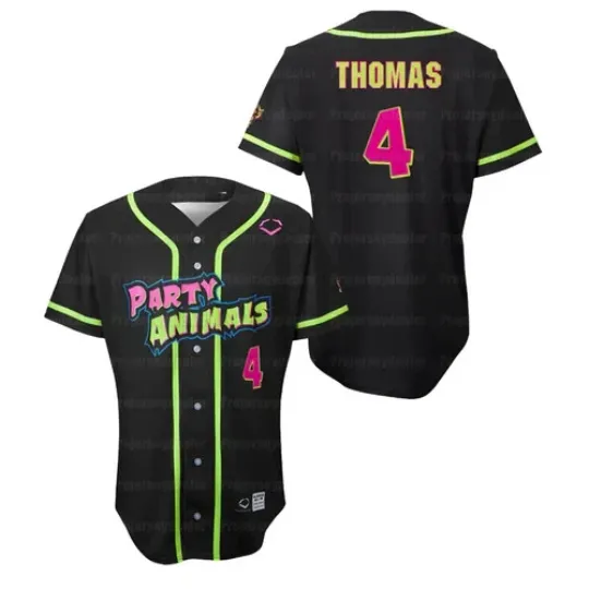 Discover Party Animals #4 Thomas Jersey Baseball Jersey Team AOP 3D Shirt