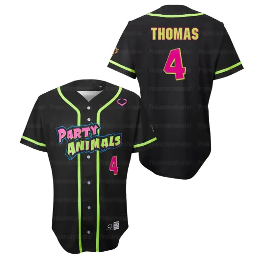 Discover Party Animals #4 Thomas Jersey Baseball Jersey Team AOP 3D Shirt