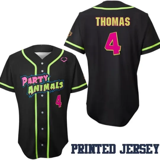Discover Party Animals Thomas #4 Gift For Fans S-6XL Baseball Jersey