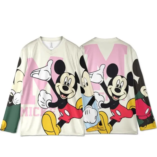 Discover Funny Mickey Mouse Laughter Is Timeless Cartoon Mouse Fan Hockey Jersey