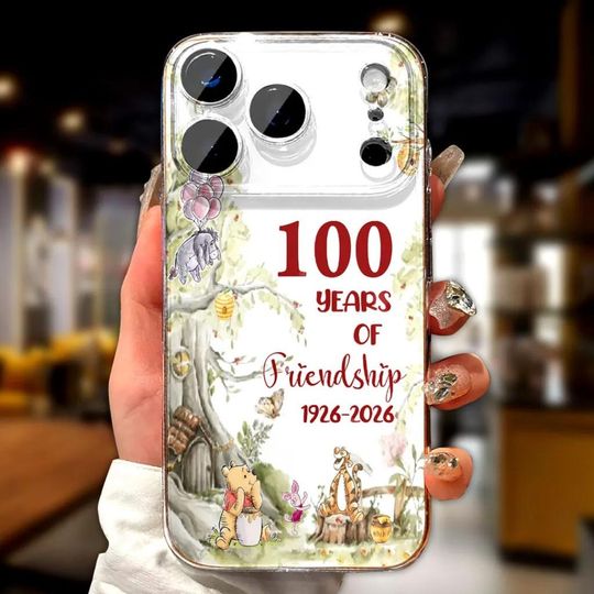 Discover Winnie The Pooh Phone Case, 100 Years Of Friendship Phone Case, Pooh And Friends Phone Case, Disney Cartoon Phone Case,Movie Lover Gift