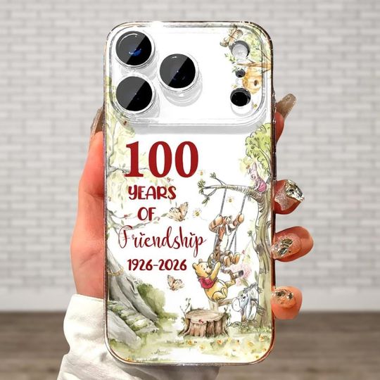 Discover 100 Years Of Winnie The Pooh Phone Case, Disney Pooh Eeyore Piglet Tigger Phone Case, Pooh And Friends Cover, Friendships Phone Case