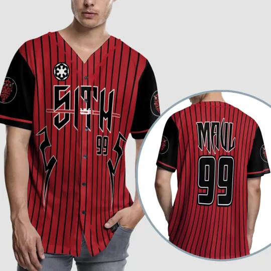 Personalized Darth Maul Star Wars Baseball Jersey Shirt